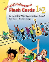 Alfred's Kid's Guitar Course Flash Cards #1 & 2 Guitar and Fretted sheet music cover